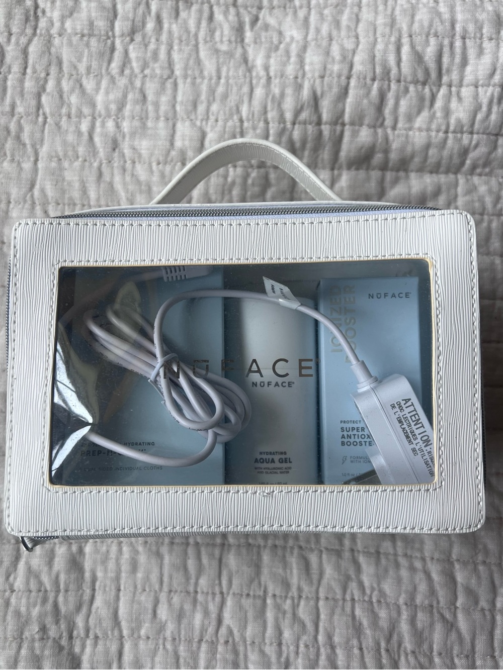 NuFACE Mini Facial Toning Device Complete Set | Travel Case + Gel + Booster